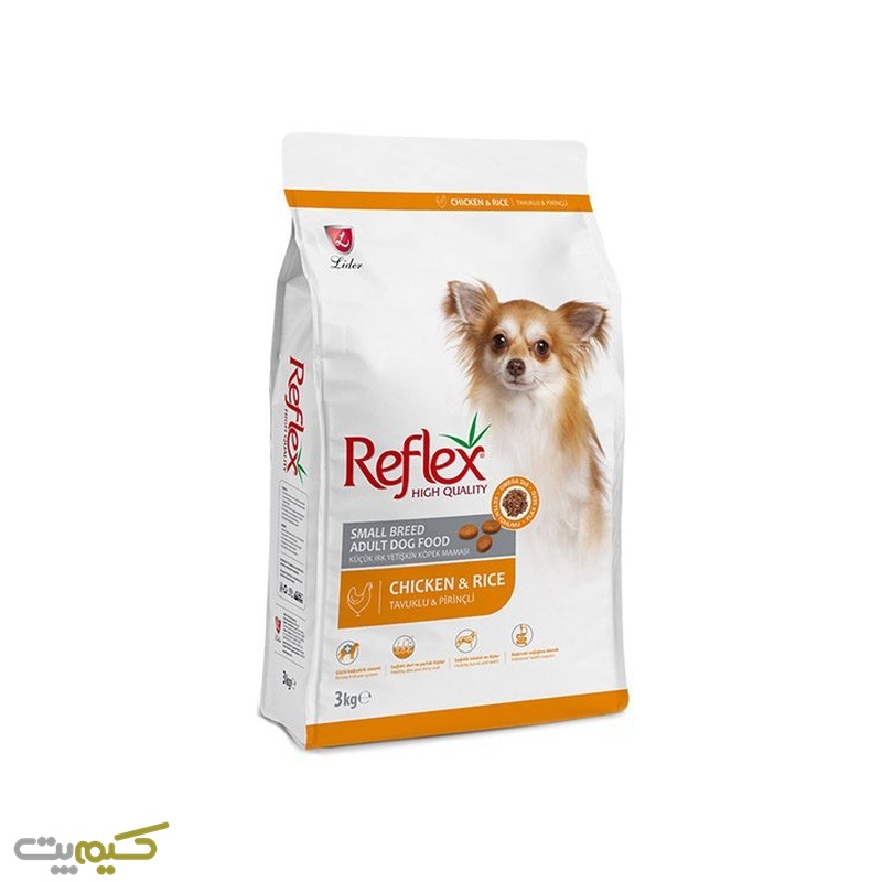 غذا خشک سگ رفلکس پلاس اسمال برید ادالت 1 کیلوگرم (زیپ کیپ)